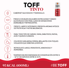 Cargar imagen en el visor de la galería, Vino TOFF TINTO (6,12,24pack) 🇪🇸