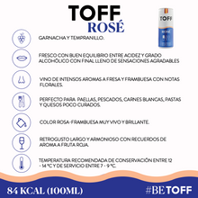 Cargar imagen en el visor de la galería, Vino TOFF ROSÉ (6,12,24 pack) 🇪🇸